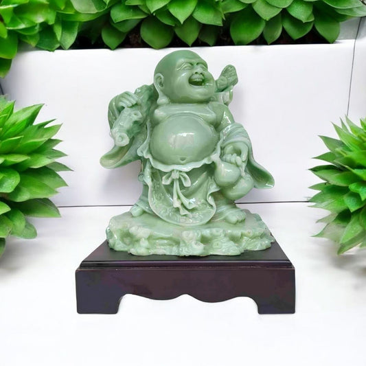 Charming Jade Buddha Figurine for Prosperity