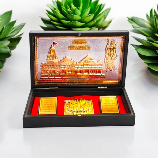 Exquisite Temple-Inspired Gold Plated Gift Set