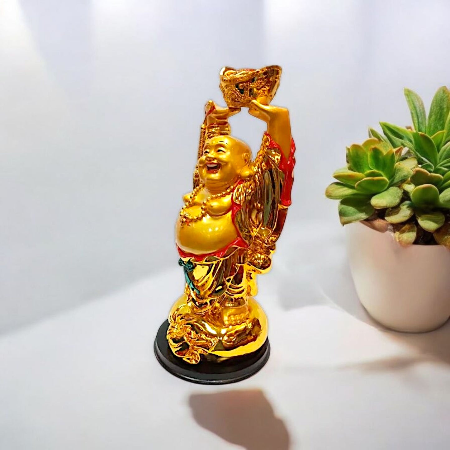 Charming Laughing Buddha Figurine Statue