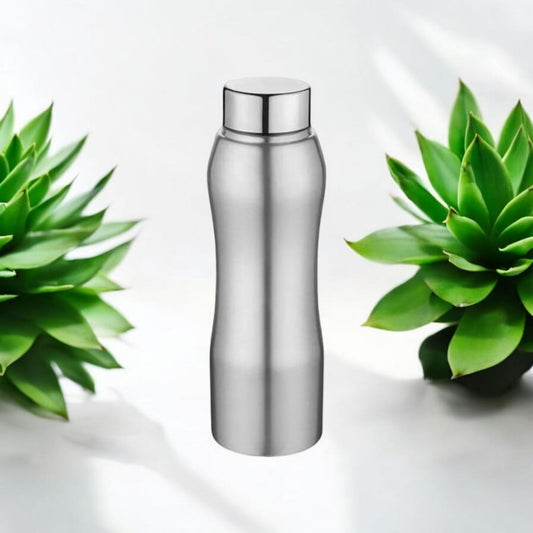 Curved Stainless Steel Water Bottle 750ml