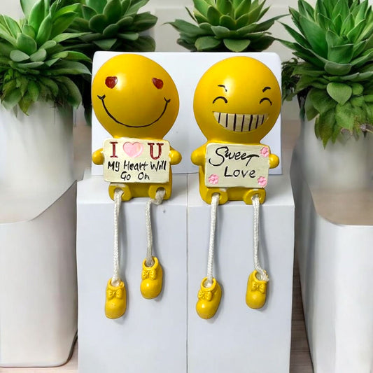 Cheerful Yellow Emotion Figurine Set