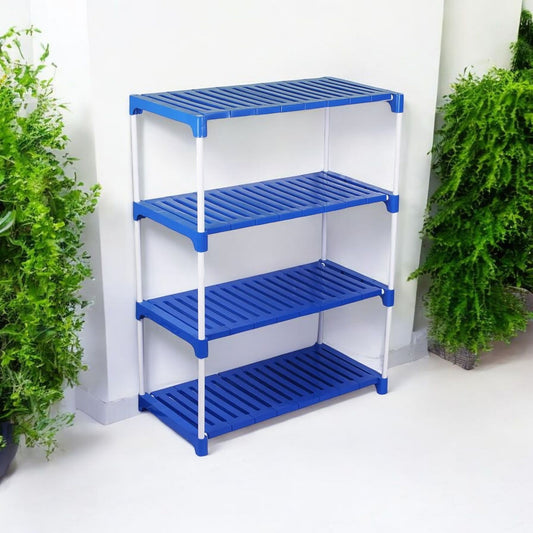 4-Tier Multipurpose Plastic Storage Rack