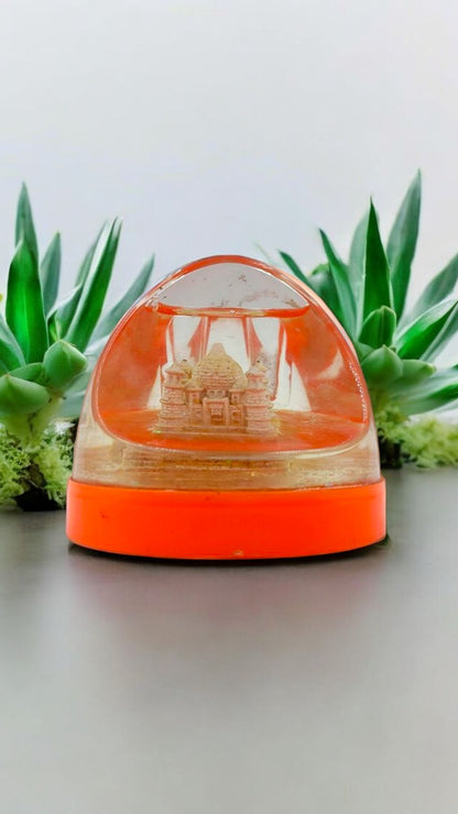 Miniature Taj Mahal Water Dome Souvenir