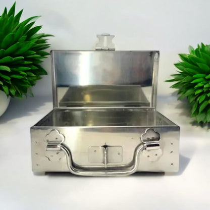 Lockable Stainless Steel Cash Box