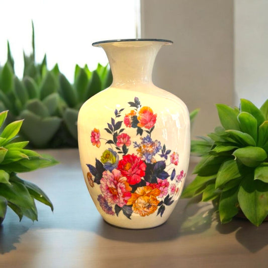 Ceramic Printed Flower Vase