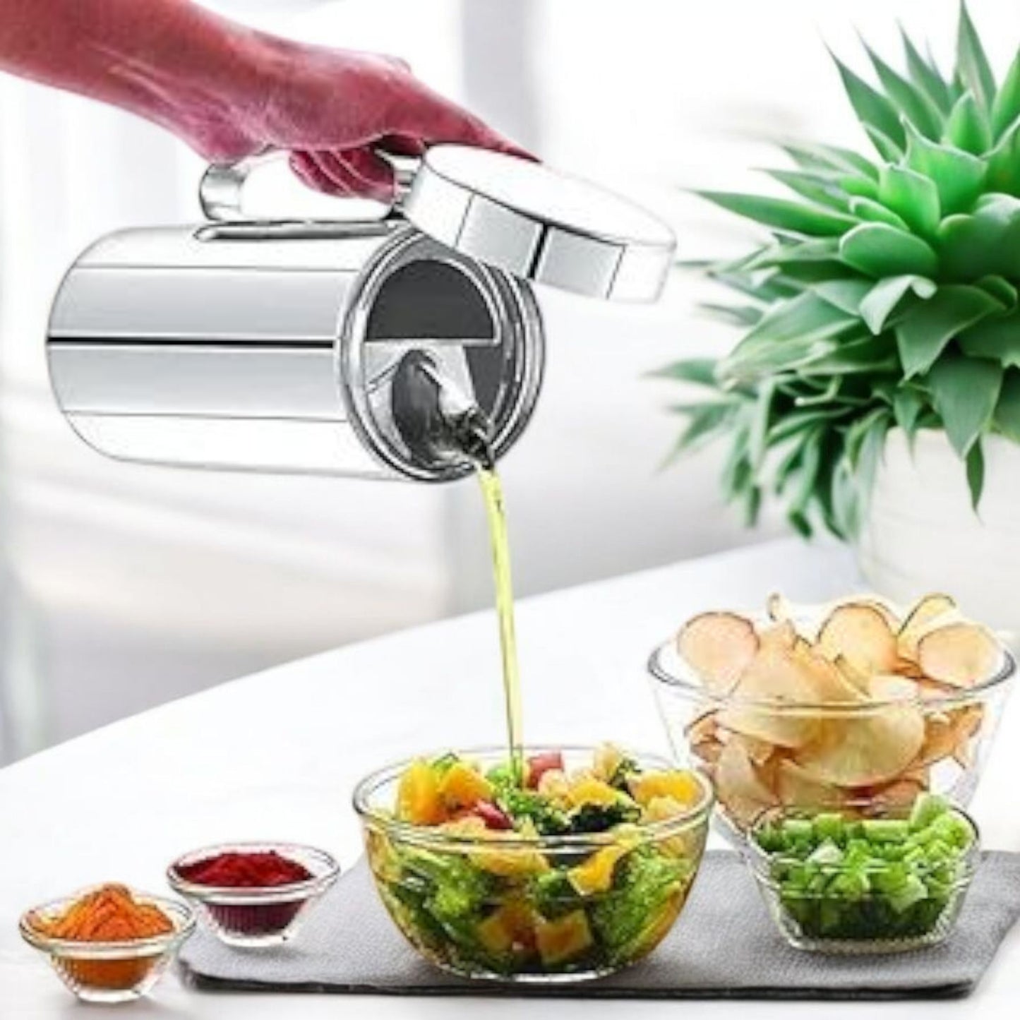 Stainless Steel Oil Storage Pot
