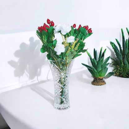 Crystal Cut Flower Vase
