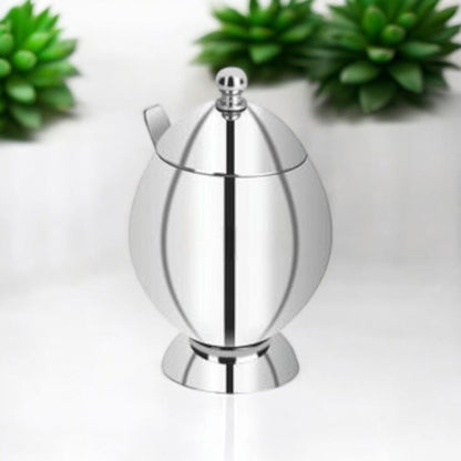 Stainless Steel Ghee Pot with Spoon