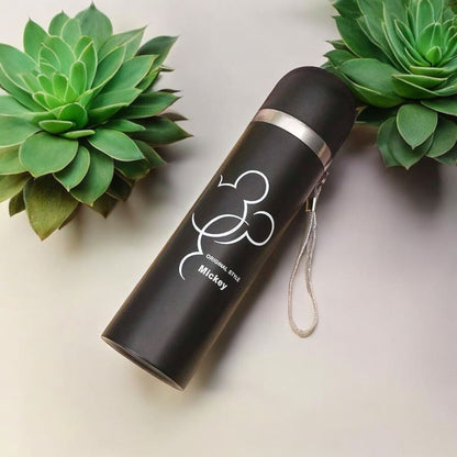Mickey Print Insulated Travel Bottle 500ml