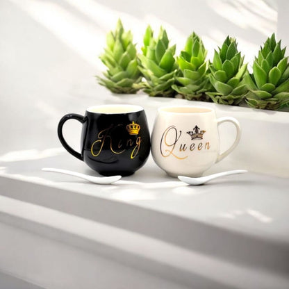 Queen & King Mugs Set