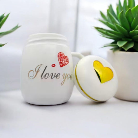 Ceramic Mug with Lid 100ml