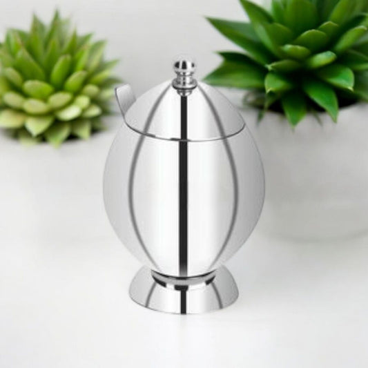 Stainless Steel Ghee Pot with Spoon