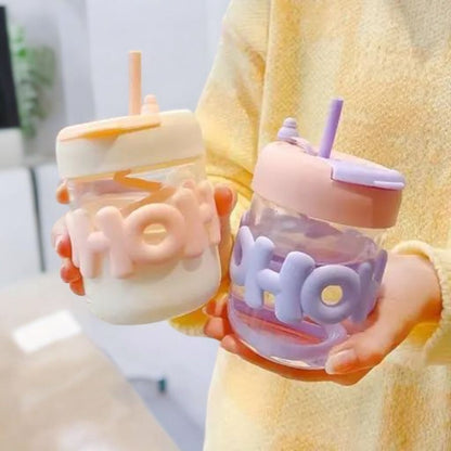 Cute OHO Mini Glass Cup 400ml
