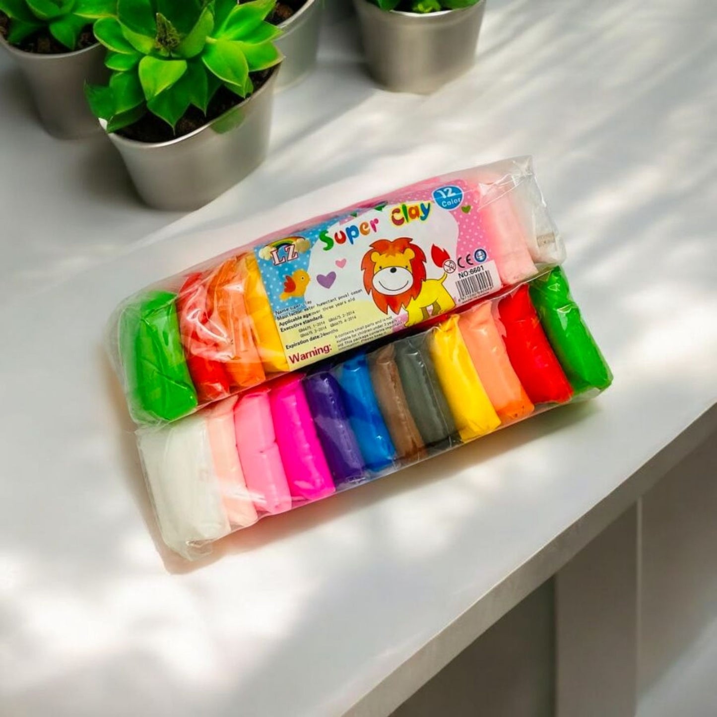 Super Clay Set – 12 Vibrant Colors for Creative Fun