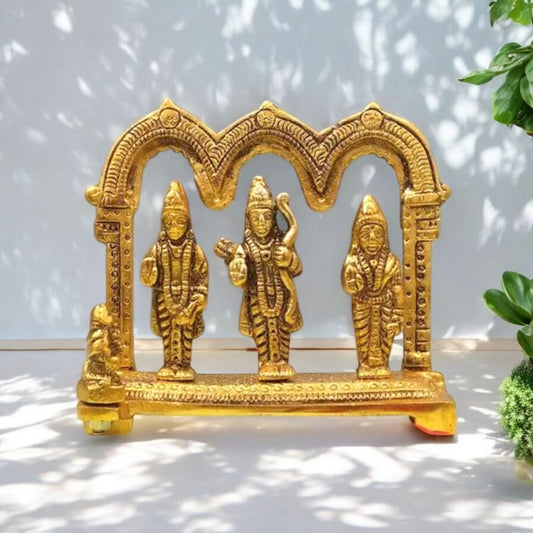 Golden Ram Darbar Brass Idol Set