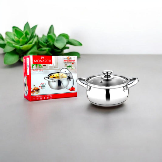 Stainless Steel Belly Casserole Pot
