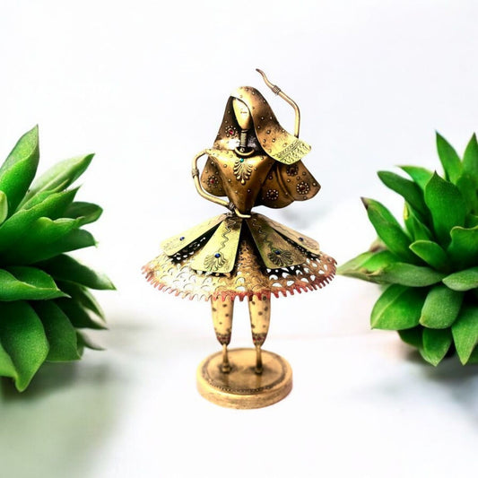 Brass Dancing Lady Figurine