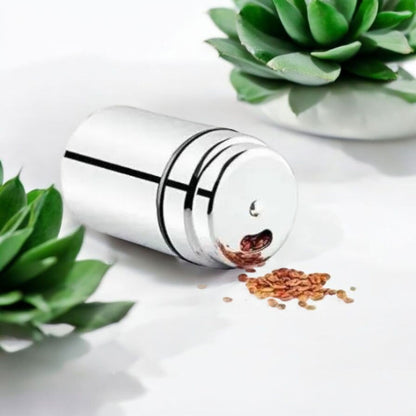 Stainless Steel Dual-Outlet Spice Dispenser