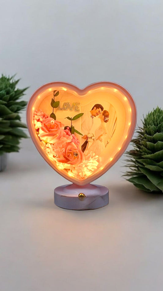 Romantic Heart Shaped LED Photo Frame