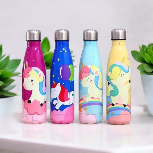 Cute Unicorn Printed Steel Bottle 500ml