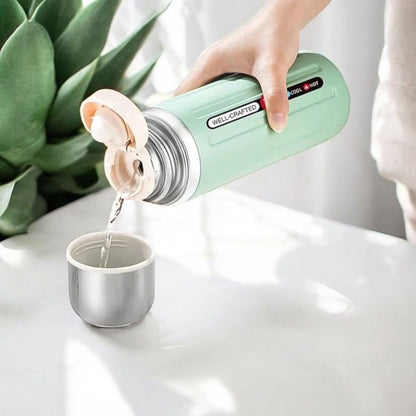 Vacuum Water Bottle with Cup Lid 800ml