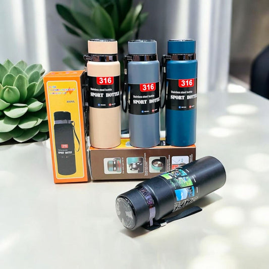 Insulated Sports Bottle with Temperature Display 1000ml