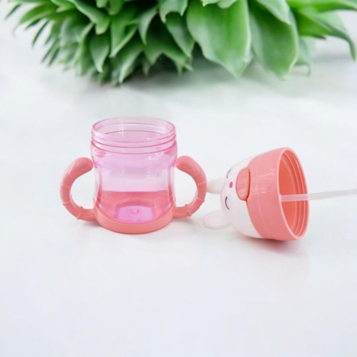 Cute Bunny Sipper Cup with Handle