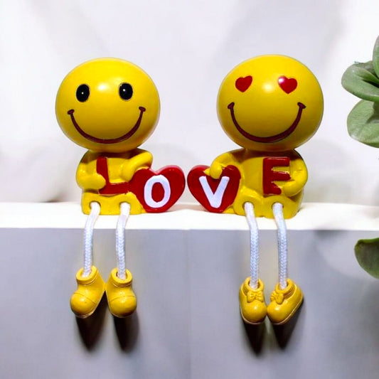 Adorable Love Themed Yellow Figurine