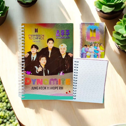 BTS Themed Spiral Notebook