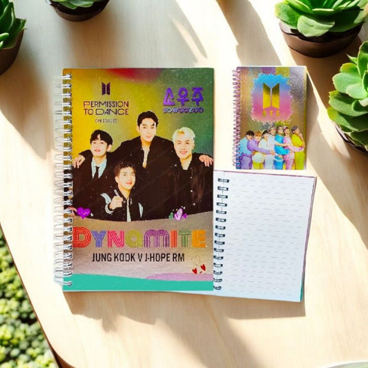 BTS Themed Spiral Notebook