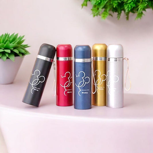 Mickey Print Insulated Travel Bottle 500ml