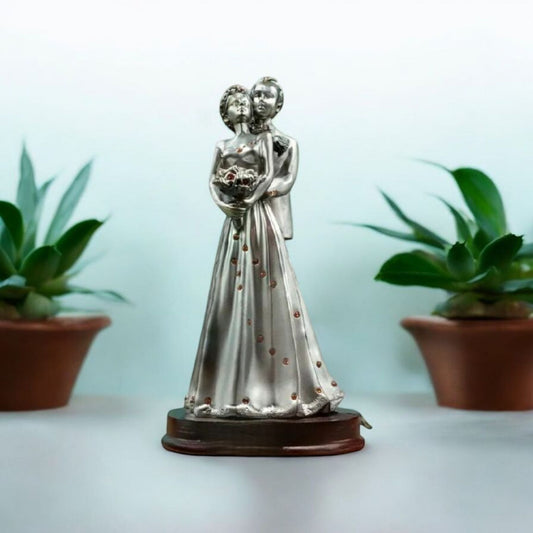 Classic Silver Couple Figurine