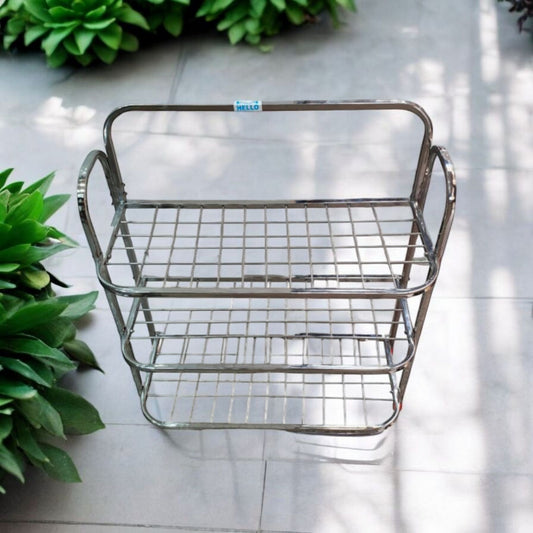 3-Tier Stainless Steel Utility Rack