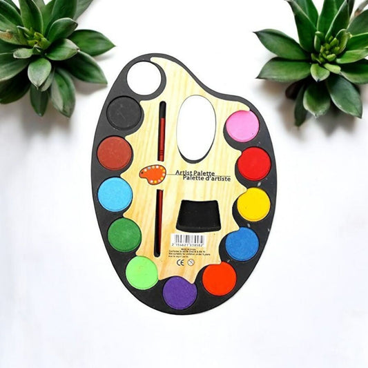 Palette Color Set 12 + Paint Brush