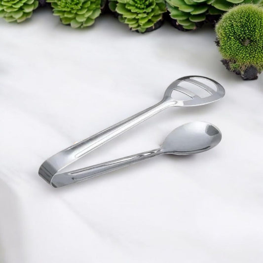 Stainless Steel Spoon Head Serving Tong
