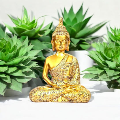 Golden Buddha Statue Home Decor