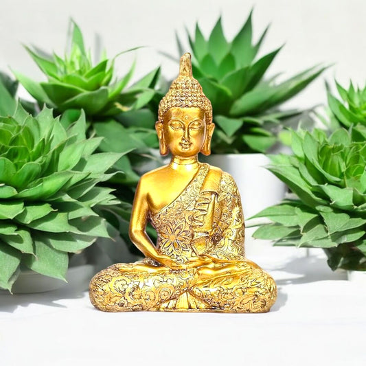 Golden Buddha Statue Home Decor