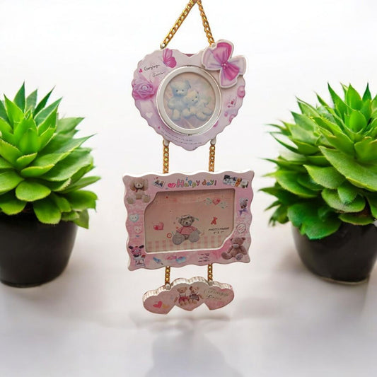 Adorable Teddy-Themed Hanging Photo Frame