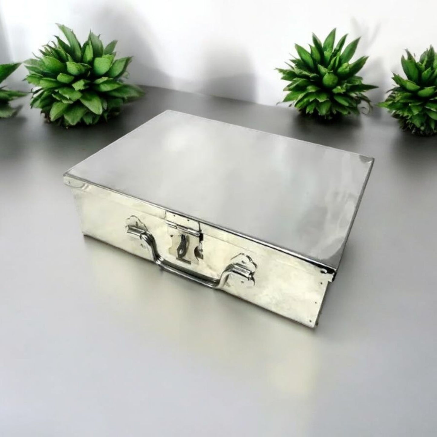Lockable Stainless Steel Cash Box