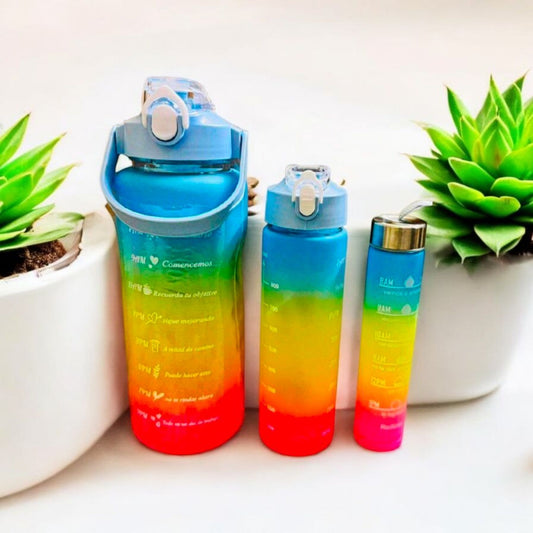 Gradient Leakproof Water Bottle 2000ml/900ml/350ml