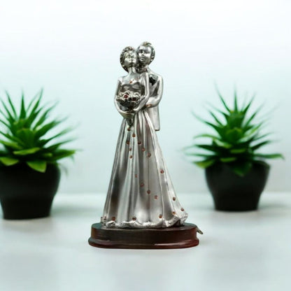 Classic Silver Couple Figurine