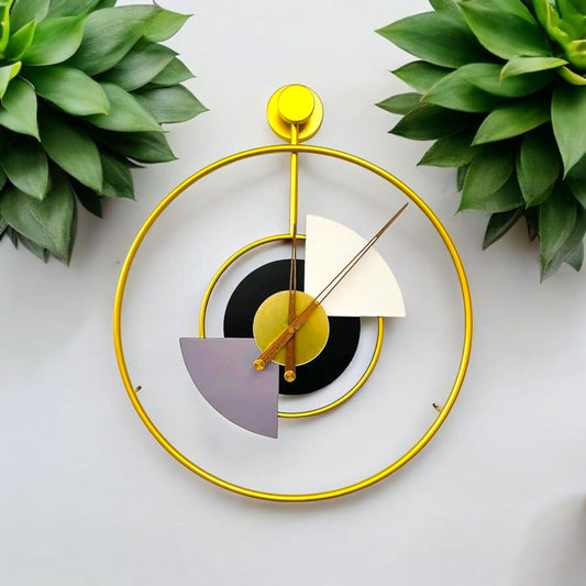 Geometric Wall Clock Decor
