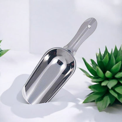 Stainless Steel Flat-Edge Kitchen Scoop