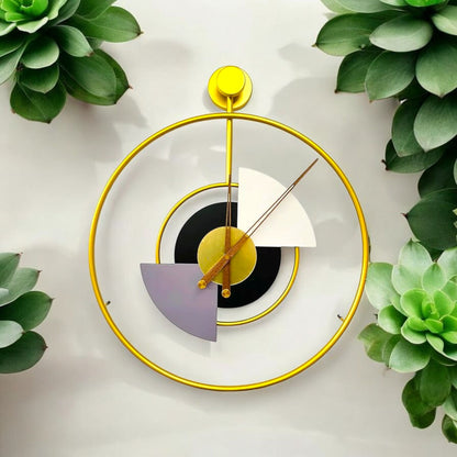Geometric Wall Clock Decor
