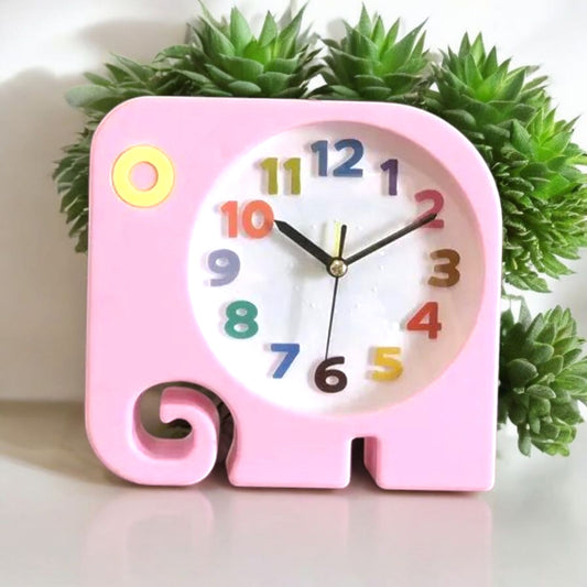 Cute Elephant Design Table Clock