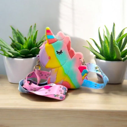 Adorable Rainbow Unicorn Crossbody Bag for Kids