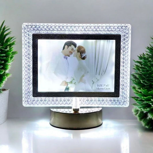 Elegant Crystal-Edge LED Photo Frame