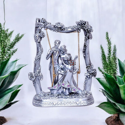 Romantic Couple Swing Decorative Figurine