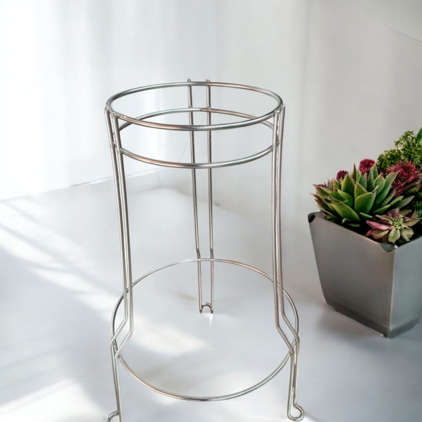 Stainless Steel Round Plant Stand