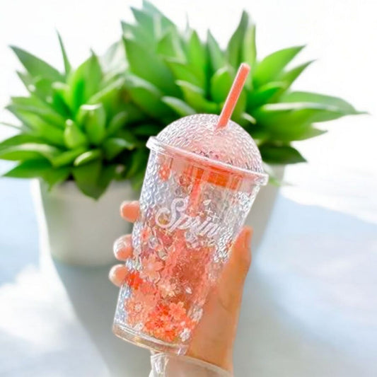 Tumbler with Lid and Straw